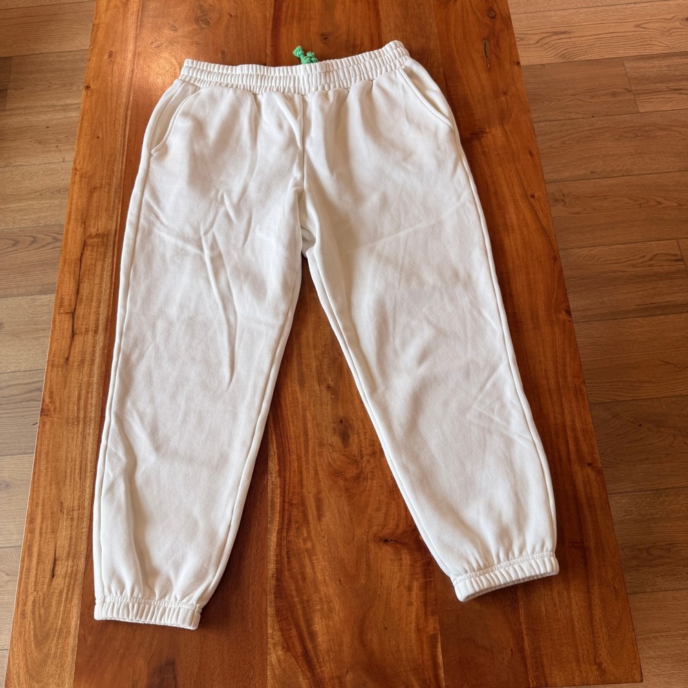 Fabletics Women's White Joggers with Pockets Size L